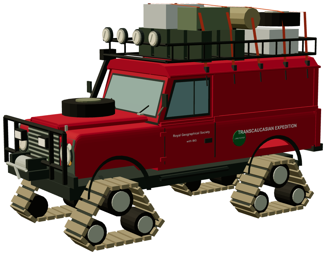 Transcaucasian Expedition Defender 110 — three-quarter render