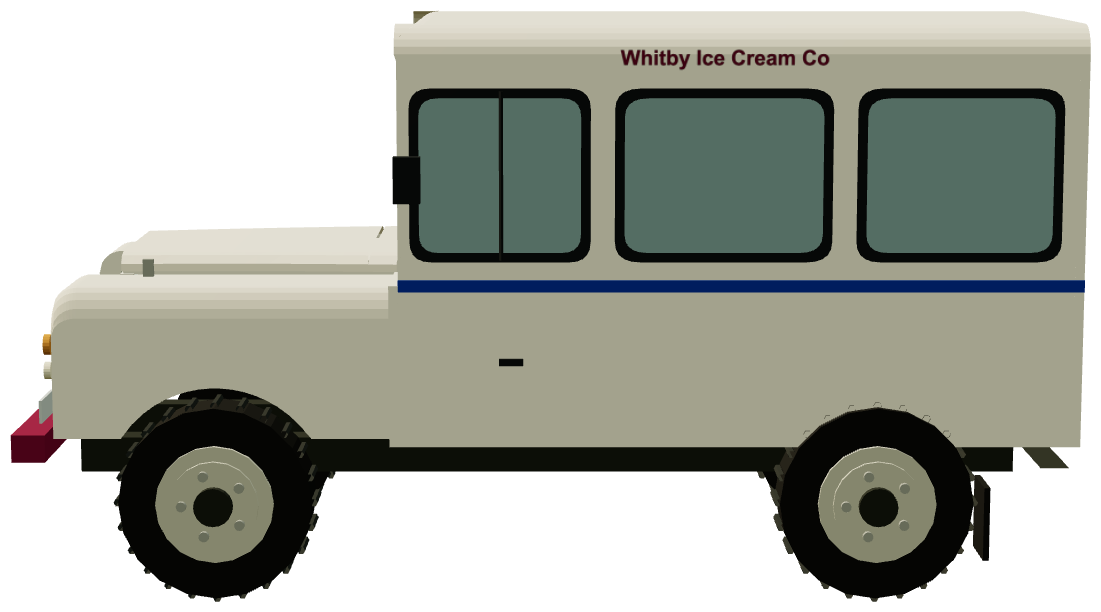 Trillo's of Whitby Ice Cream Van — side render