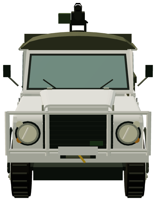 UNTAC Perentie 110 DShK Mount (Sisophon 1993) — front render