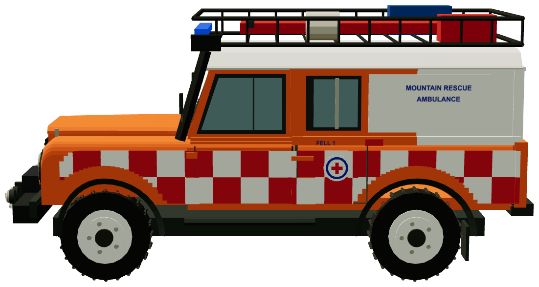Upper Wharfedale Fell Rescue Defender Fell 1 — side render