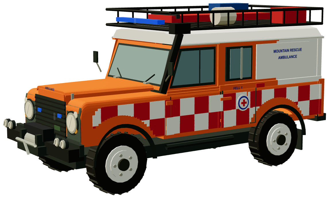 Upper Wharfedale Fell Rescue Defender Fell 1 — three-quarter render