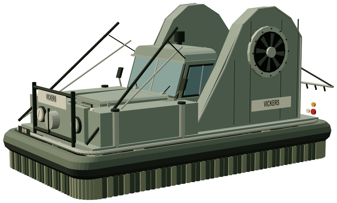 Vickers Hover Rover — three-quarter render