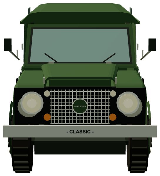 Defender Works V8 Churchill Edition — front render