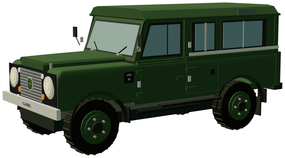 Defender Works V8 Churchill Edition — three-quarter render