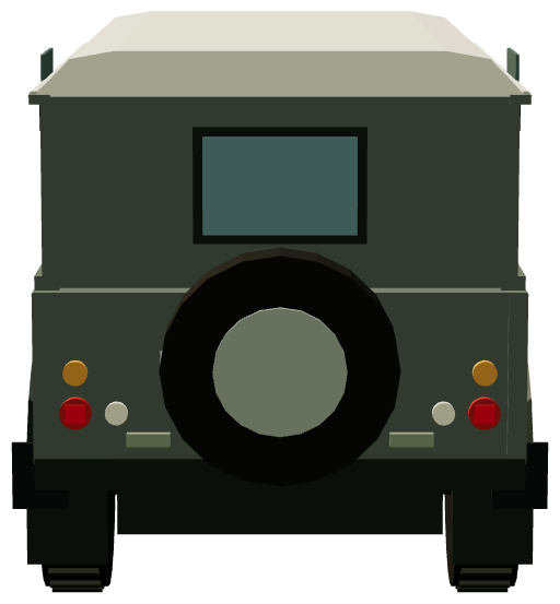 Classic Defender Works V8 DAKTARI Edition — rear render